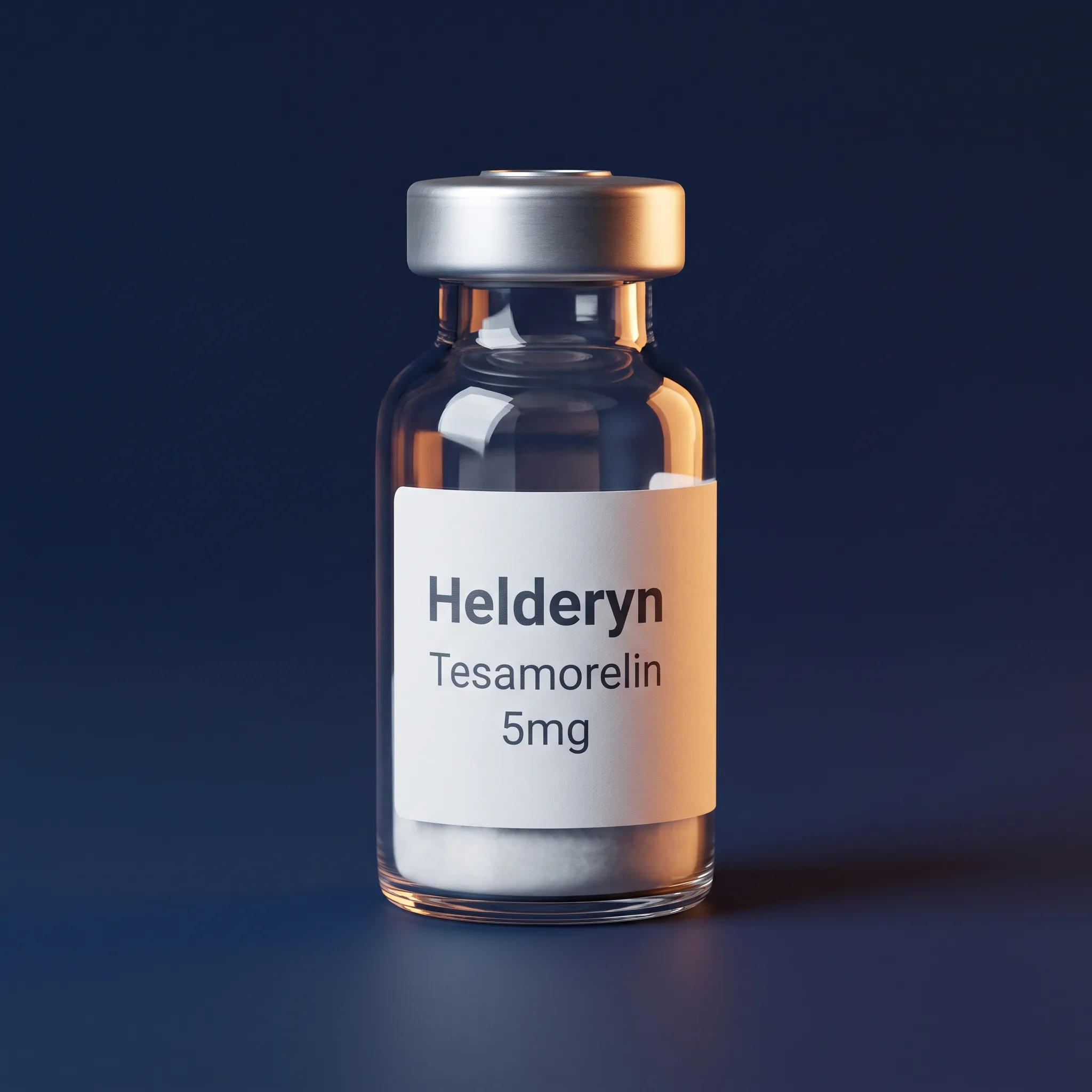 Tesamorelin onderzoeksverbinding vial